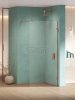 NEW TRENDY Kabina prysznicowa EVENTA COPPER SHINE WALK-IN U 100x200 szkło czyste 8mm Active Shield 2.0  EXK-6523